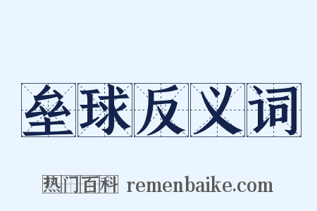 垒球反义词是什么意思的图片